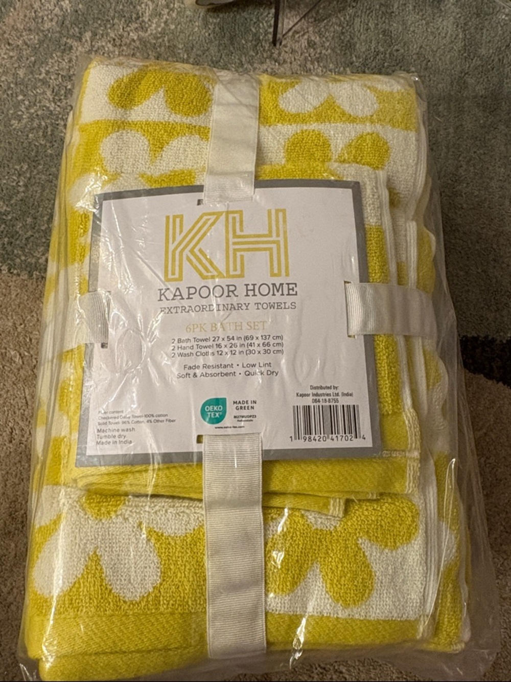 Kapoor Home Extraordinary Towels (6pk)